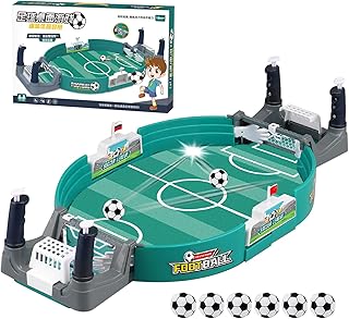 نموذج لعبة مصغرة لكرة القدم للطاولة، لعبة كرة قدم تفاعلية للمكتب مع 6 كرات قدم، لعبة كرة قدم تفاعلية صغيرة، لعبة بازل تفاعلي للعائلات والحفلات