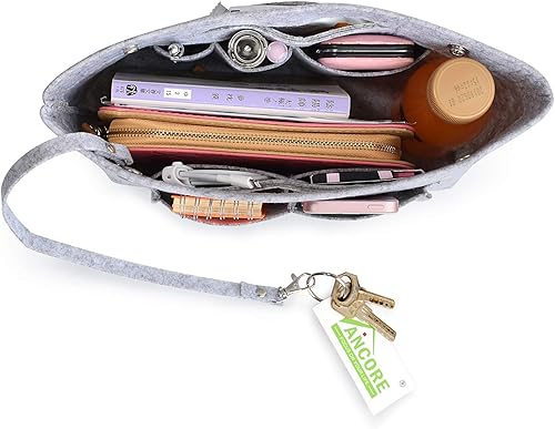 Vista 3 de VANCORE Organizador de bolso de fieltro para bolso de viaje