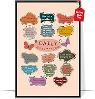 Vista 11 de LOLUIS Mental Health Poster, Boho Therapy Tools Educational Supplies Art Print Classroom School Office Decor (Boundaries, Unframed 8"x10")