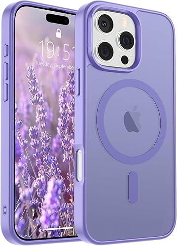 Miniatura 212 de SUPFINE - Funda magnética para iPhone 14 Pro Max (compatible con MagSafe), (protección contra caídas de grado militar de 10 pies), delgada, Negro