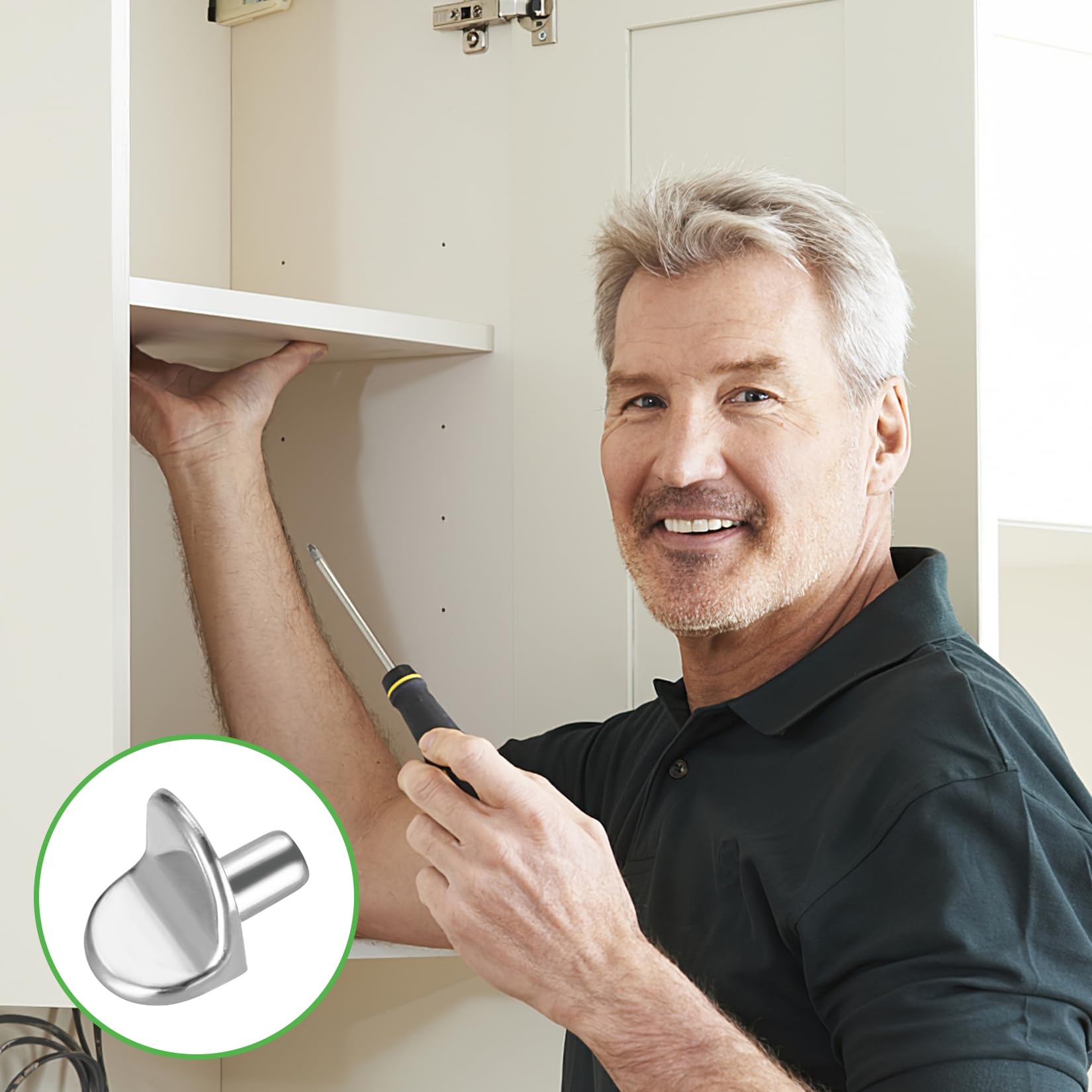 50 Pezzi Perni Per Mensole In Lega Di Zinco - Supporti Per Ripiani, Foro 5mm, Per Mobili E Armadi