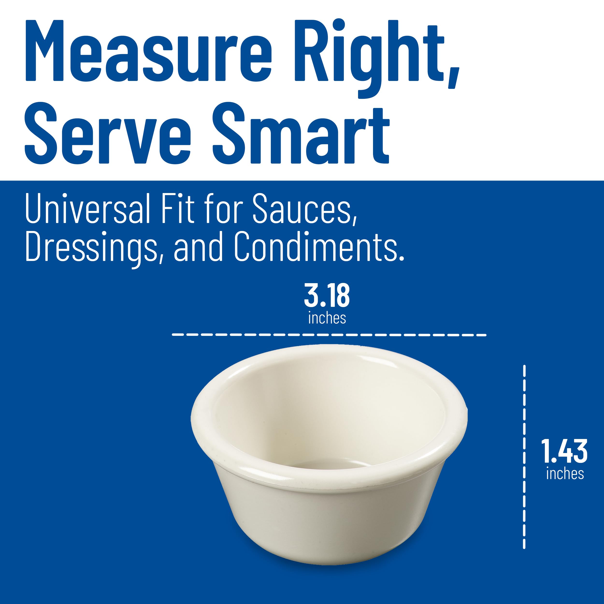 Carlisle 4312342 Smooth Ramekin, 3-oz. Capacity, Bone (Case of 48)