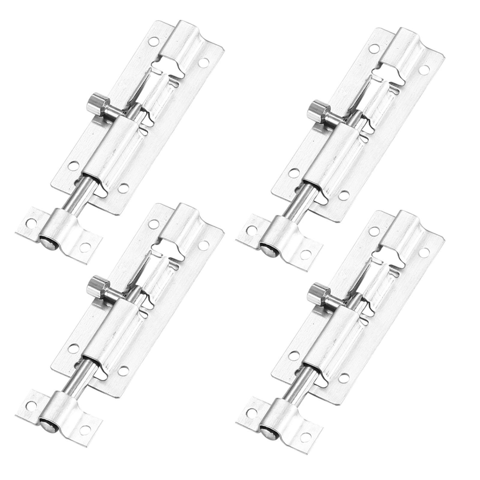 Buy 4 Pack Door Lock Bolt, Stainless Steel Door Bolt Barrel Sliding Latch Lock, Heavy Duty