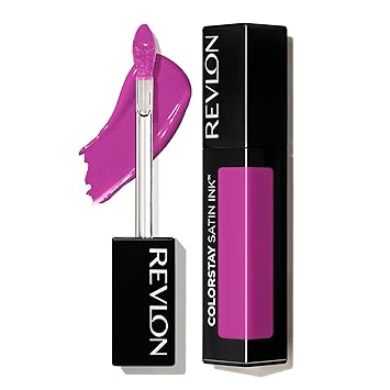 Revlon ColorStay Satin Ink Liquid Lipstick, Longwear Rich Lip Colors, Formulated with Black Currant Seed Oil, 011 Own It, 0.17 fl oz