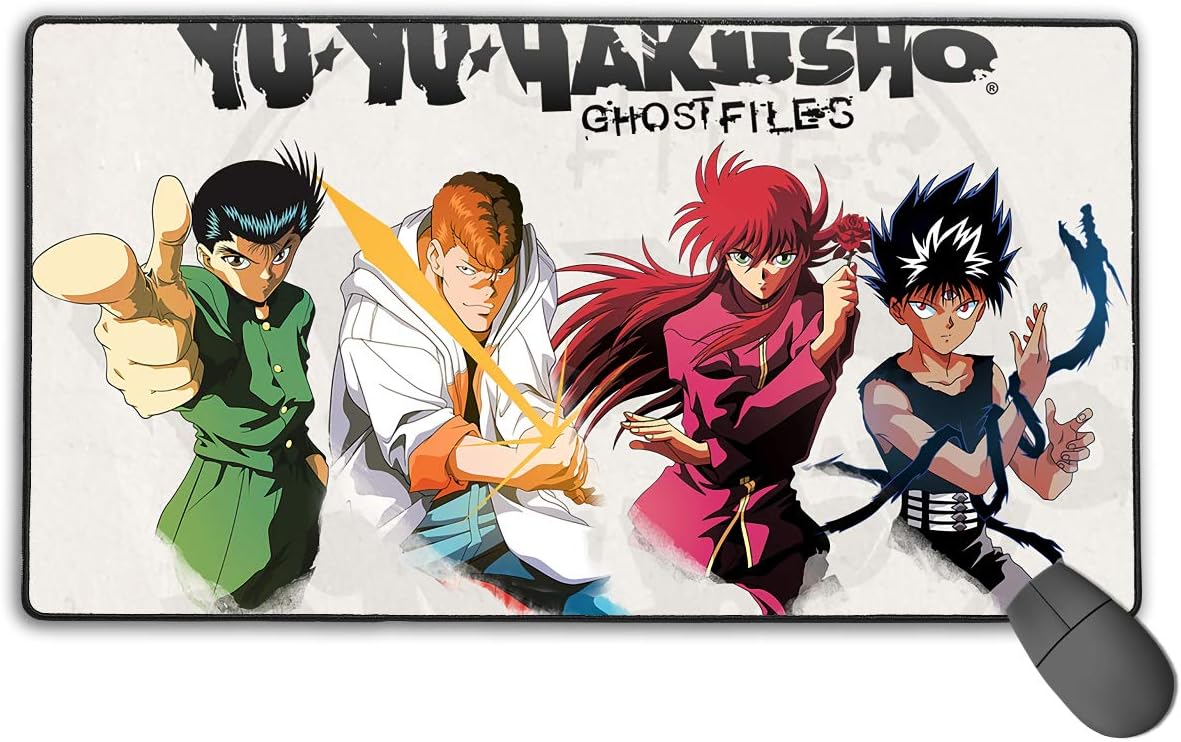 Yu Yu Hakusho Non-Slip Mouse Pad Rectangle Rubber Gaming Mouse Pad Anime Mouse Pad 30x15.7 Inch(75x40 cm)