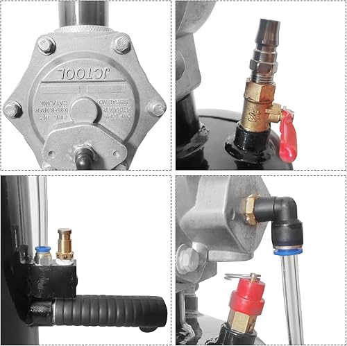 Miniatura 7 de Asiento de cuentas para neumáticos, inflador de asientos de gatillo de cuentas de neumático portátil de 2.1 galones8L, herramienta de inflado de