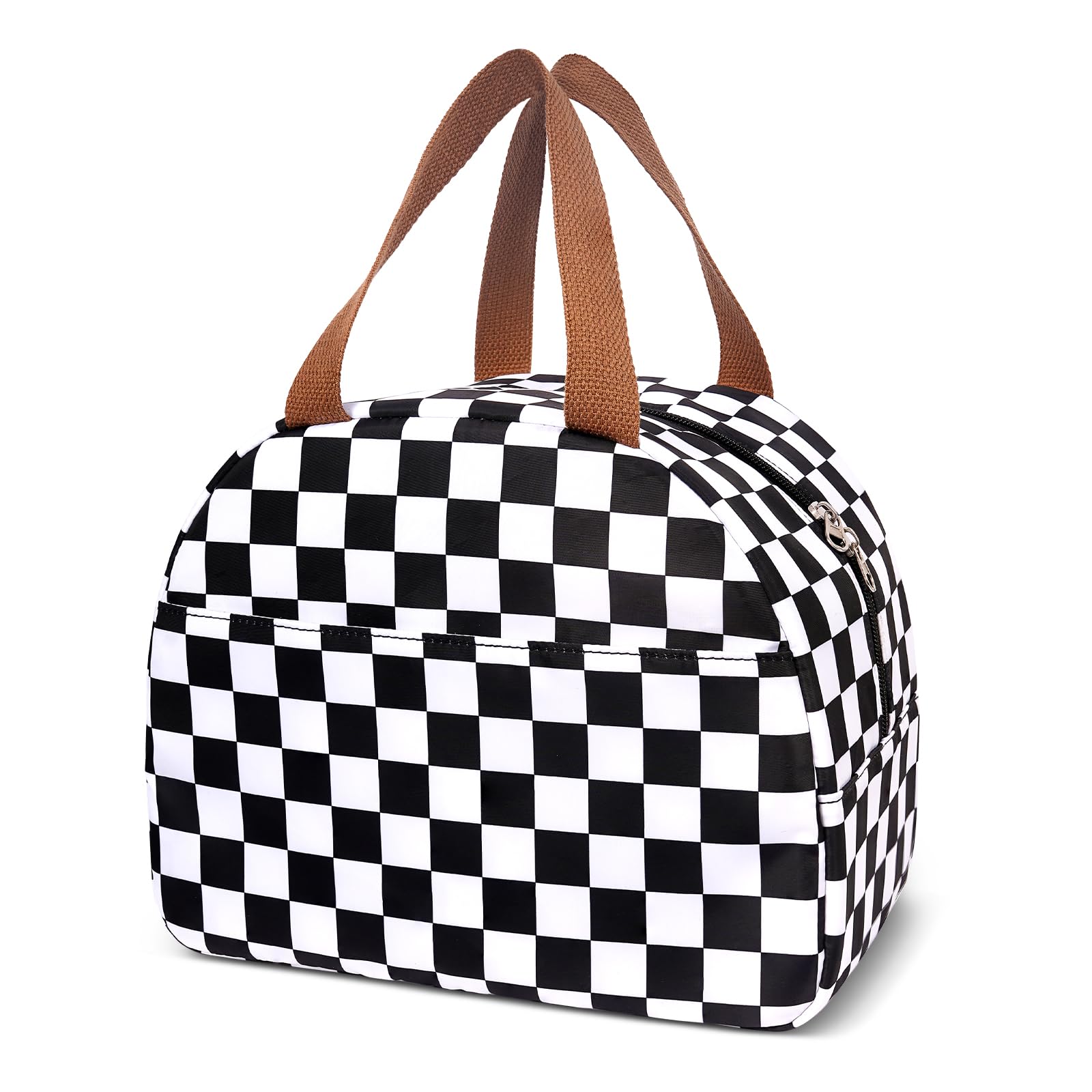 Lunch Box for Women,Cute Quilted Lunch Tote Bag,Reusable Insulated Lunch Box,Large Capacity Cooler Bag with Compartments for Work, Picnics or