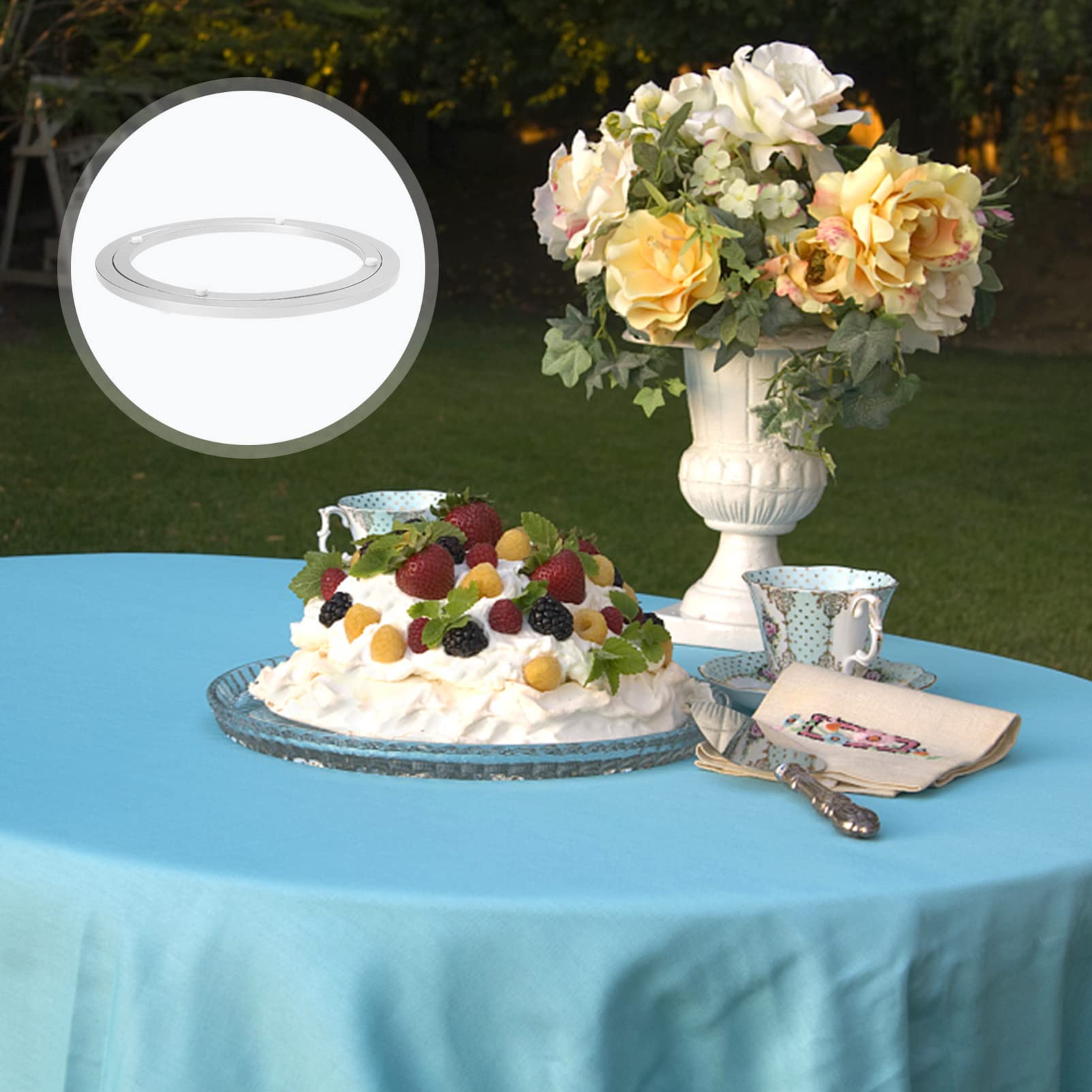 6 Dischi In Alluminio Per Mobili - Adattatori Per Tavoli E Tavolini, Filettati E Regolabili - Foto 4