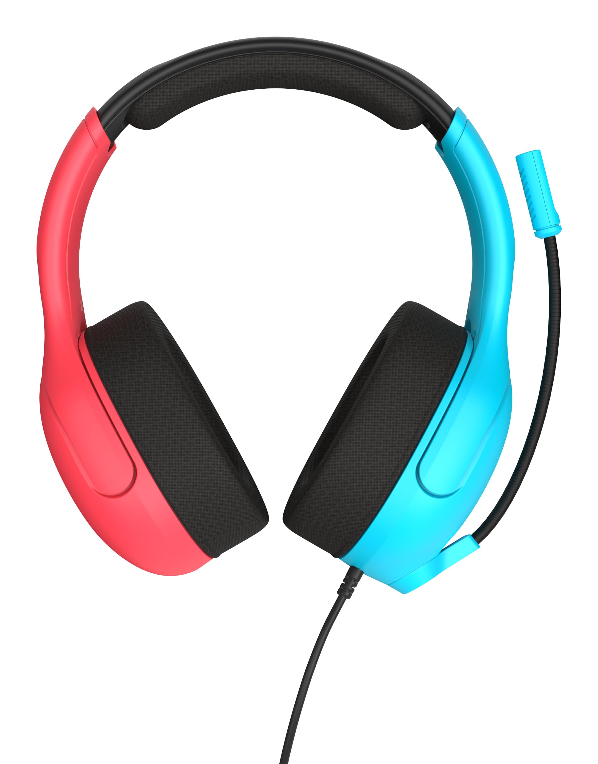 Turtle Beach Airlite Fit Wired Gaming Headset: Officially Licensed for Nintendo Switch, Nintendo Switch 2/Lite/OLED Model - Flip-to-Mute Mic, Over-Ear Comfort Cushions, 40mm Speakers - Neon Blue & Red - Nintendo Switch 2 - Very Good - Used Accessory - Image 5
