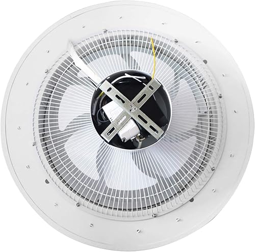 Miniatura 9 de Ventiladores de techo de 21.6 pulgadas con luces, moderno LED de 32 W, control remoto de regulación, ventilador de techo cerrado que cambia de