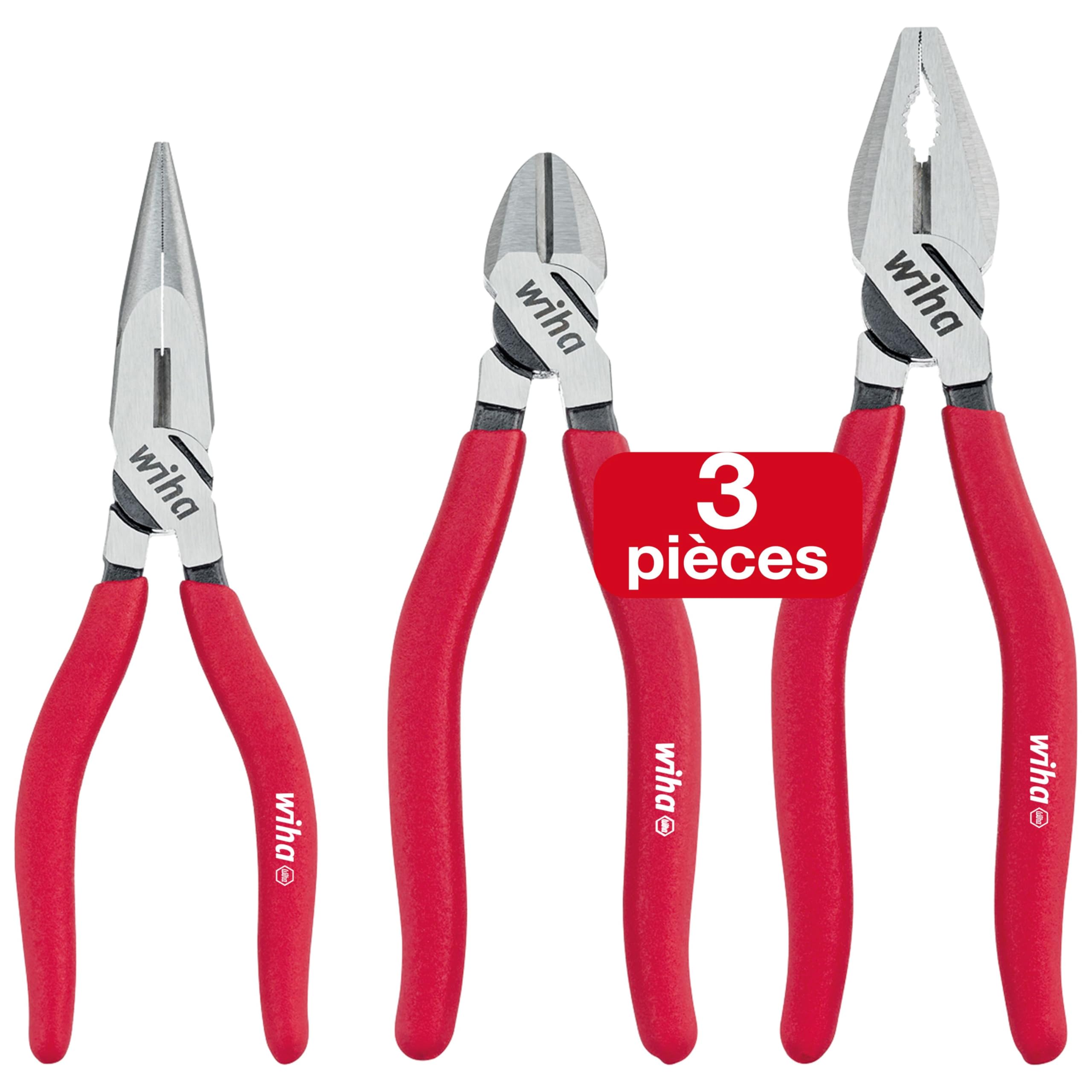 Wiha 26850 Juego de alicates pince puissante pour couper sans effort