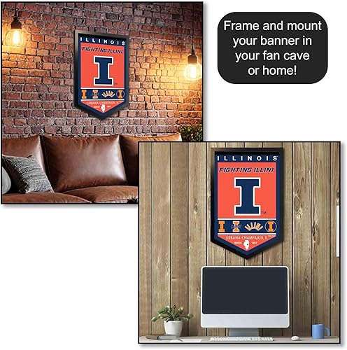 Miniatura 4 de Banderín de Illinois Fighting Illini Heritage History