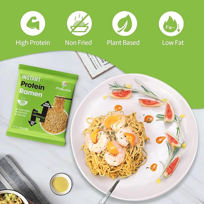 Hethstia Konjac Rice & Ramen de Proteína - Paquete 10 Arroz + 6 Ramen miniatura 7