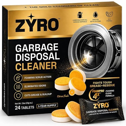 Zyro Garbage Disposal Cleaner Tablets 24 Pack