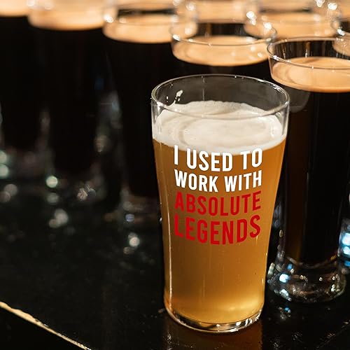 Miniatura 2 de I Used To Work With Absolute Legend - Vaso de cerveza de 16 oz para compañeros de trabajo para jubilación, nuevo trabajo, adiós, lugar de trabajo,