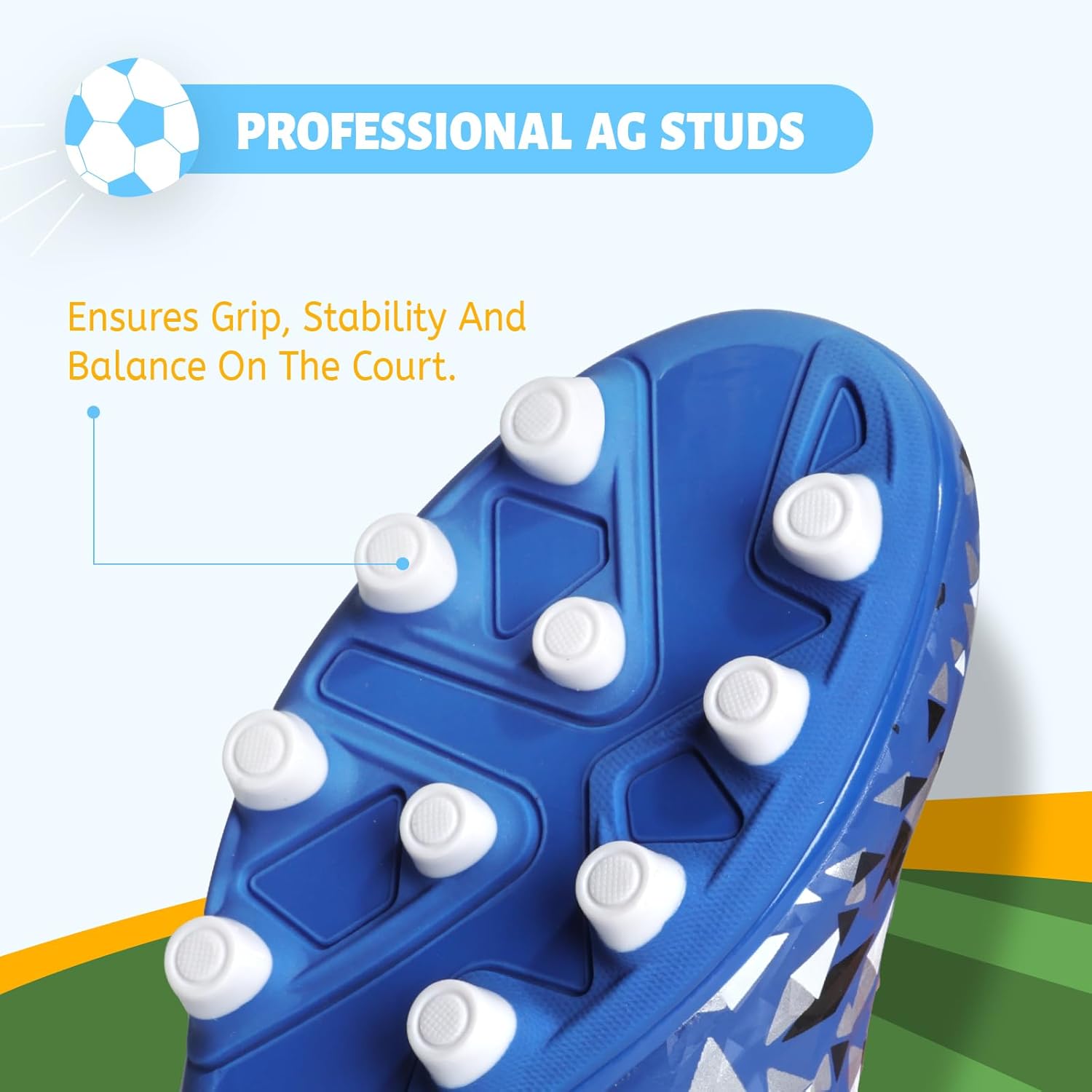 ZVC Kids Soccer Cleats Boys Girls Soccer Shoes Outdoor Firm Ground Youth Football Cleats for Little Kid/Big Kid - Image 5