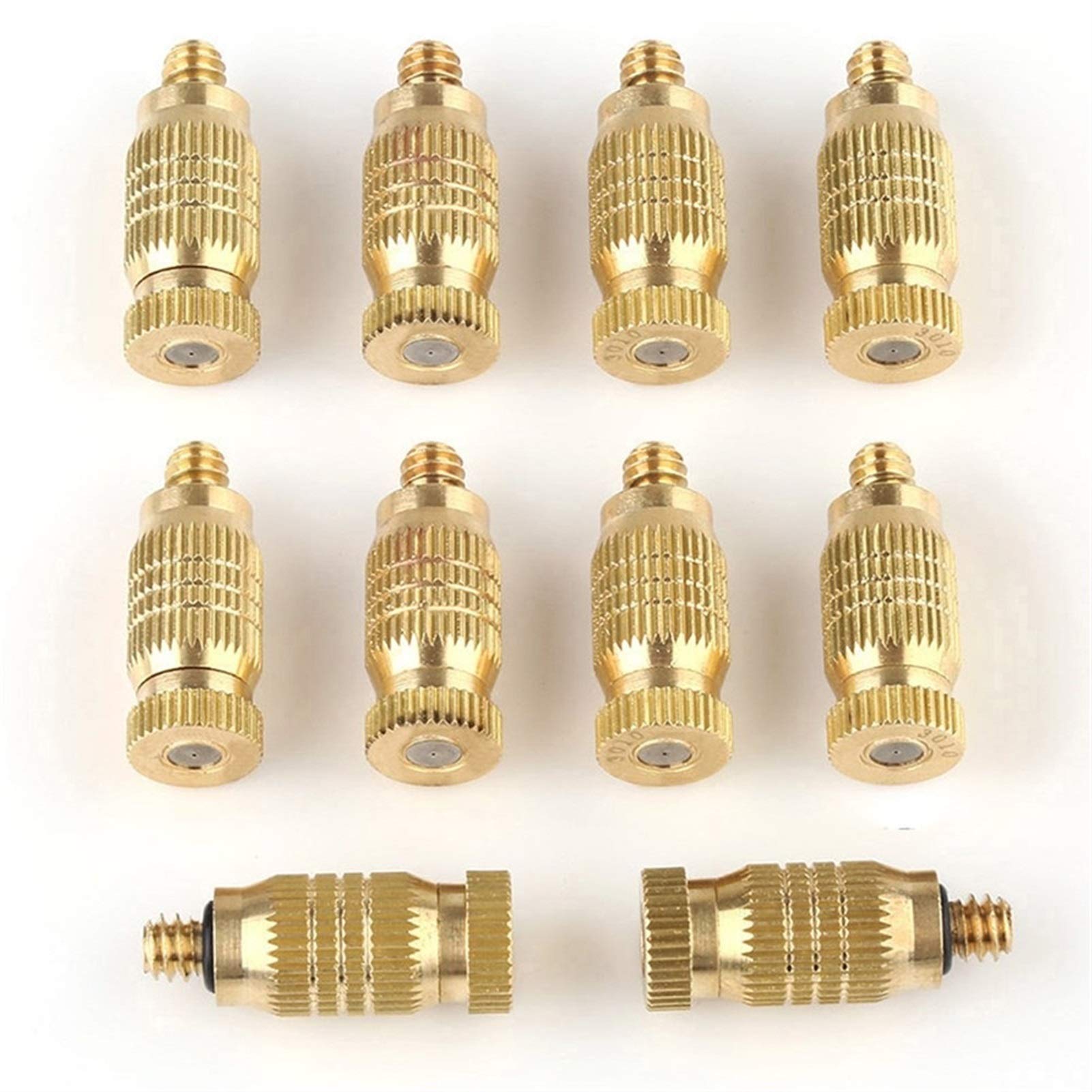 Mosiężne dysze do mgiełki, Wysokociśnieniowa mosiężna dysza zamgławiająca, 120 sztuk, średnica 0,1–0,5 mm(0.5mm)