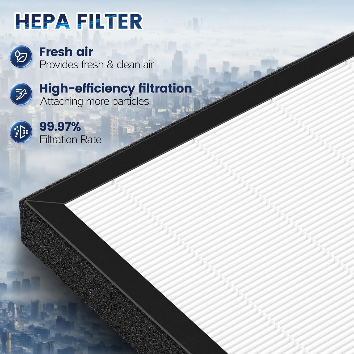 ProHEPA 9000 Replacement Filter Compatible with VEVA 9000 Air Puri-fiers, 3 Pack HEPA Replacement Filters & 6 Activated Carbon Pre-Fil-ters - Image 6