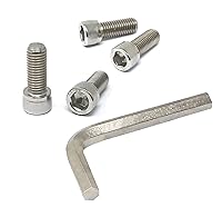 Vista 188 de iexcell 25 piezas M4 x 60/65/70/75/3.150 in paso de rosca 0.028 in acero inoxidable 304 cabeza hexagonal Tornillos Tornillos surtido Kit