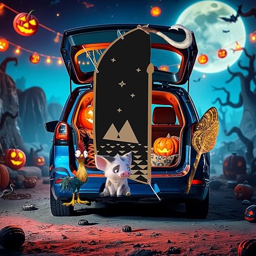 Miniatura 7 de Kit de decoración de maletero o trato para SUV o golosinas para decoración de iglesia al aire libre, decoraciones de fiesta de Halloween (A)