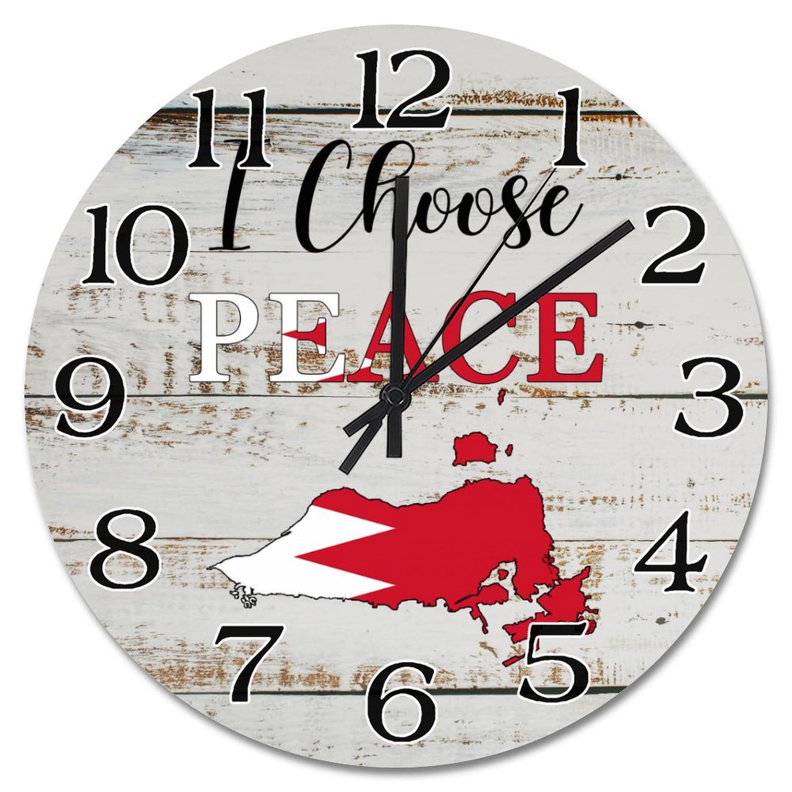 Horloge murale vintage Bahreïn pour décorer une cuisine ou un salon