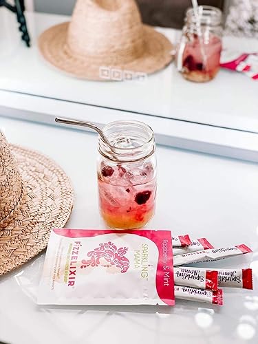 Vista 12 de Hecho en Estados Unidos. Mezcla de bebida efervescente que asienta el estómago ideal para el embarazo, especialmente el primer trimestre