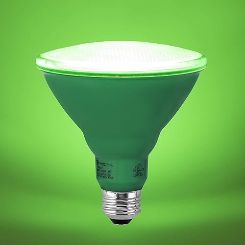 Miniatura 5 de Xtricity Bombillas LED PAR38 LED verdes de inundación, 7 W, (equivalente a 40 W), impermeables, interioresexteriores, base media E26, luces de