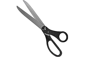 Allures & Illusions Black Ceremony Ribbon Cutting Scissors, 25"