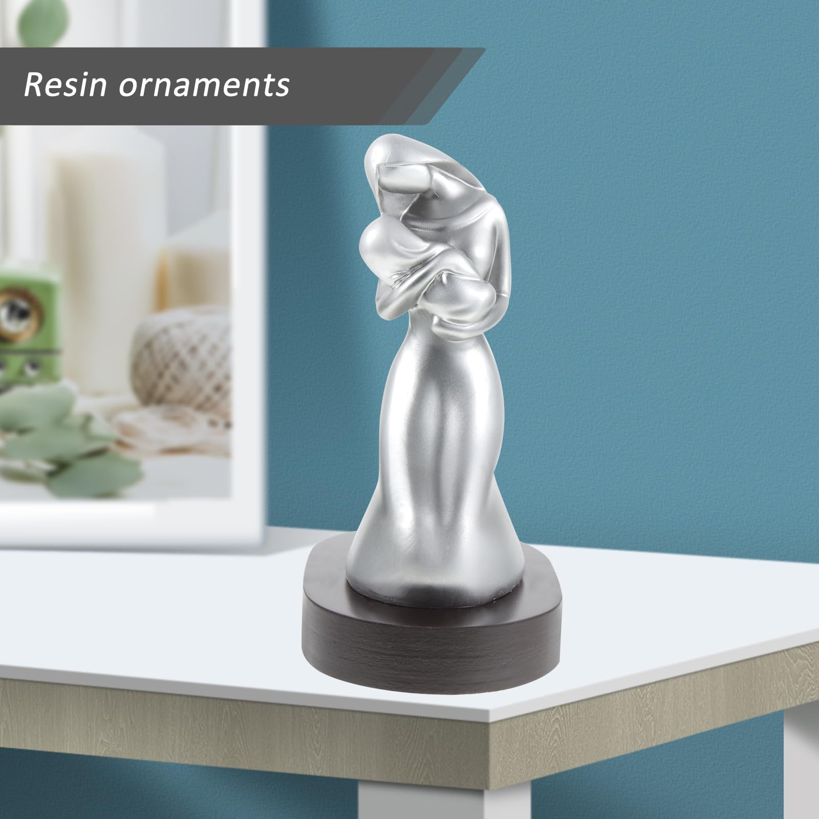 Adorno de Mesa de Resina para Mamá, Decoración de Escritorio Elegante