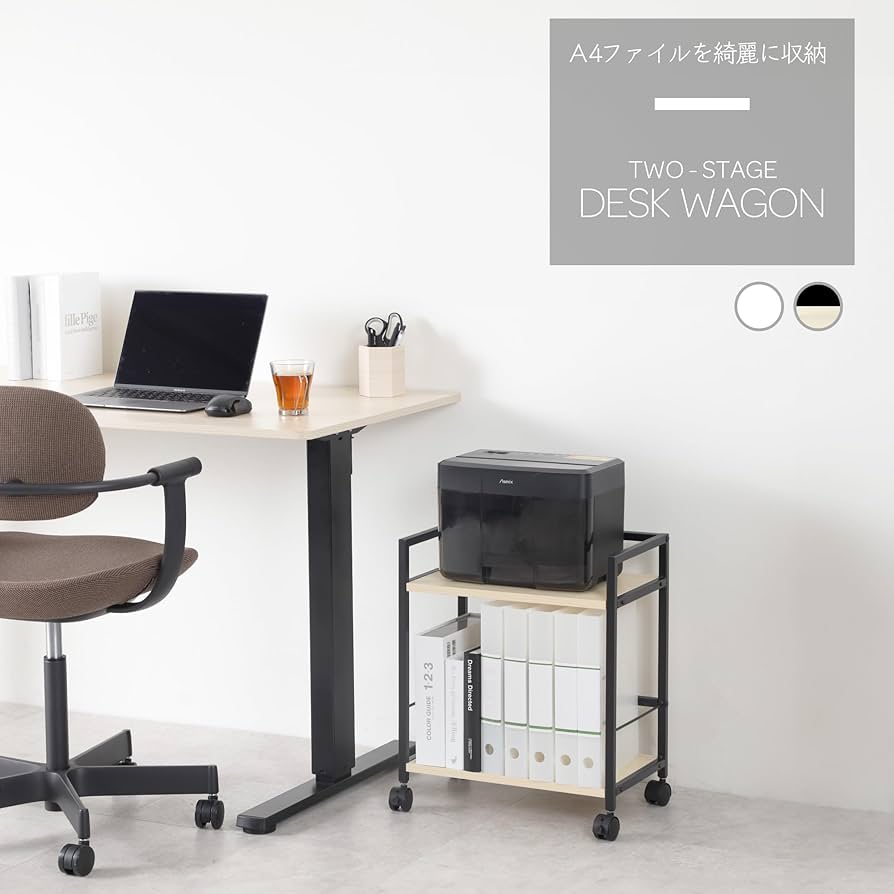 Amazon | ワゴン キャスター付き 2段 ブラック DWG02BK アスカ デスク Amazon | ワゴン キャスター付き 2段 ブラック DWG02BK アスカ デスク