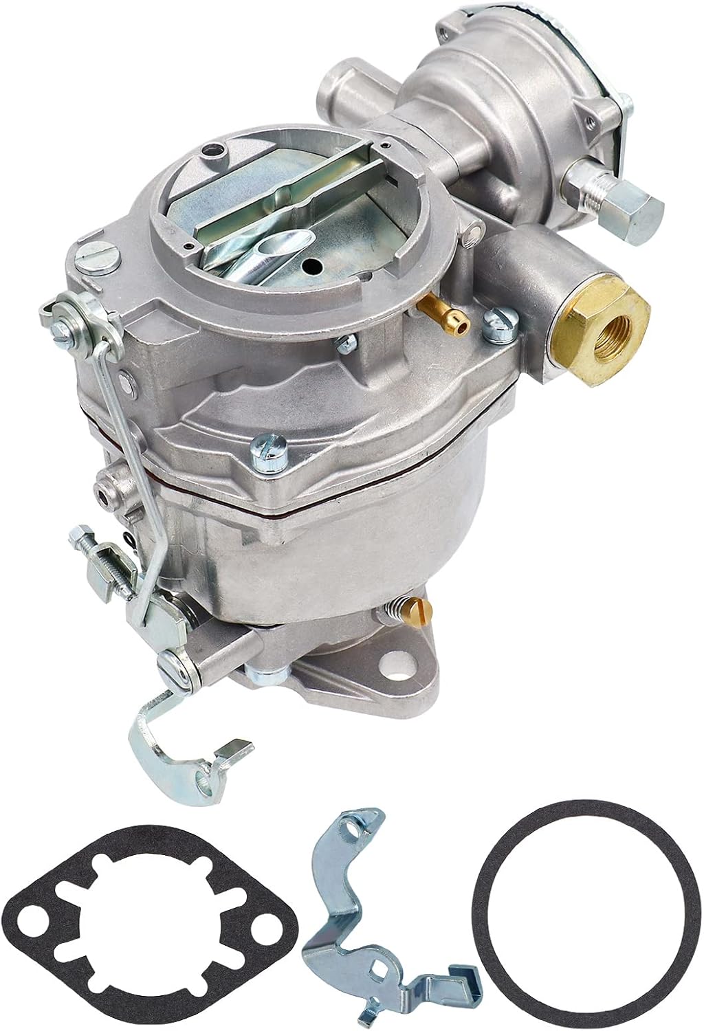 New 1 Barrel Carburetor for Rochester 1957-1961 Chevy 235 Engines 6 Cyl 235in carb 235 six cylinder chevy Chevrolet 3.8L GMC Pickup Truck 235Cu Nomad Bel Air El Camino 3852CC with Automatic Choke