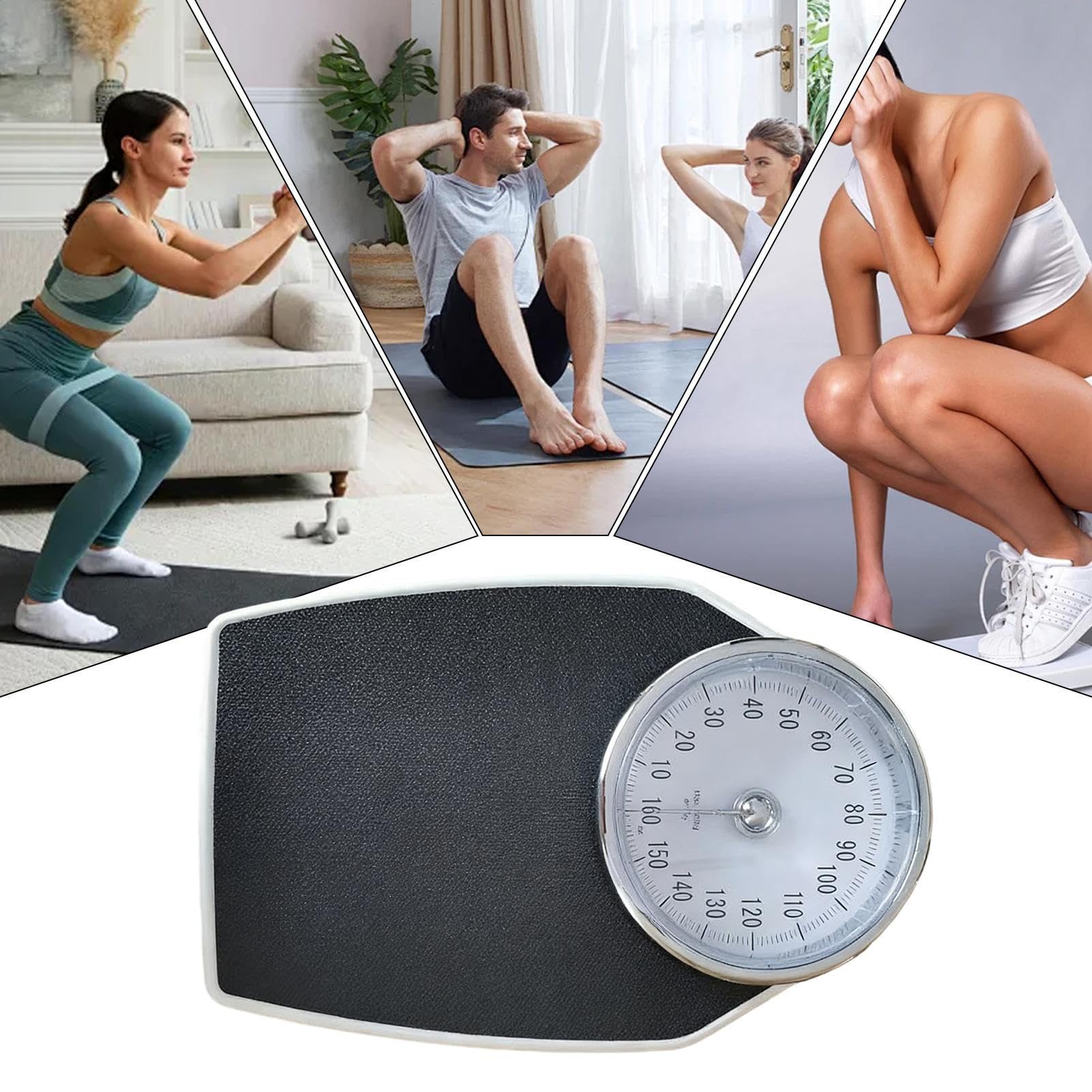 osobowa | 160 kg mechaniczna ciała | miernik wagi do studia fitness, do domu, fitnessu, kuchni, studia fitness, podróży, treningu, biura, mieszkania