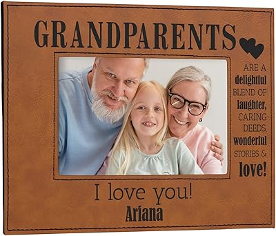 Customizable Grandma, Grandparent, or Grandpa Picture Frame - Add Your Favorite Photo and Your Personal Text (Grandparent)