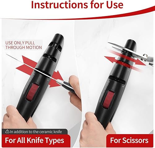 Miniatura 4 de Sharp Pebble - Afilador de cuchillos de cocina de alta calidad de 5 etapas para reparar, restaurar y pulir cuchillas