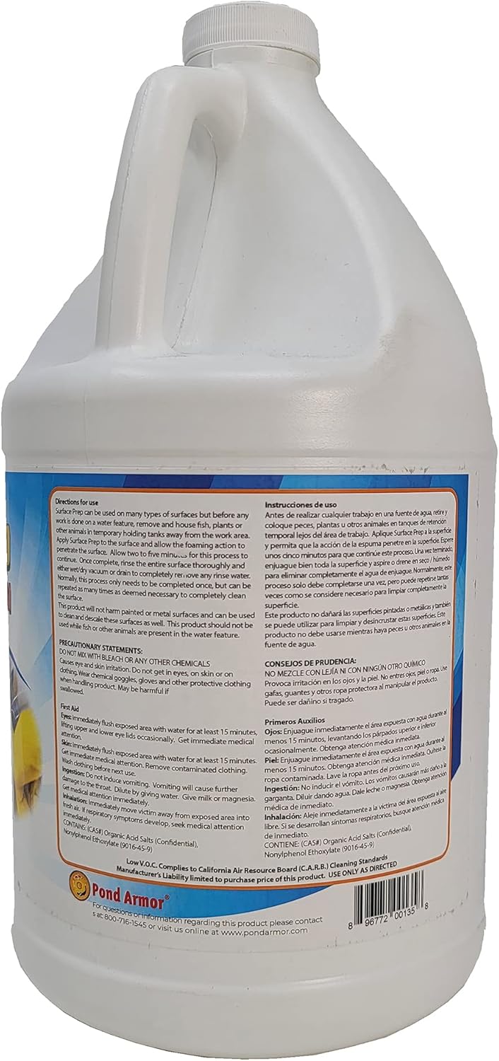 Pond Armor Surface Prep