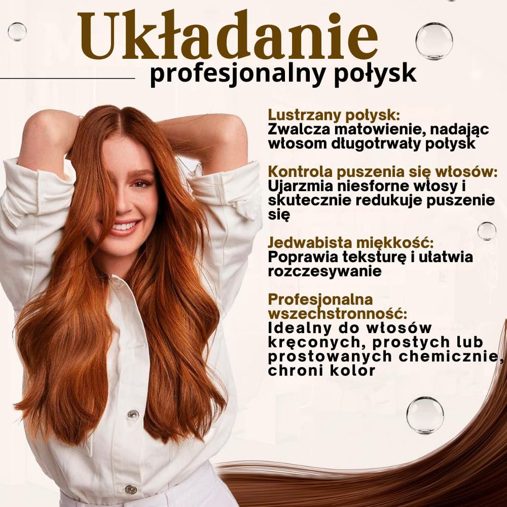 Karseell MACA CARE SYSTEM Zestaw Maska do Włosów Kolagen 200ml + Serum Olejek Arganowy 50ml Głęboka Regeneracja Intensywne Nawilżenie Blask Anti Frizz do Włosów Suchych i Zniszczonych Profesjonalny