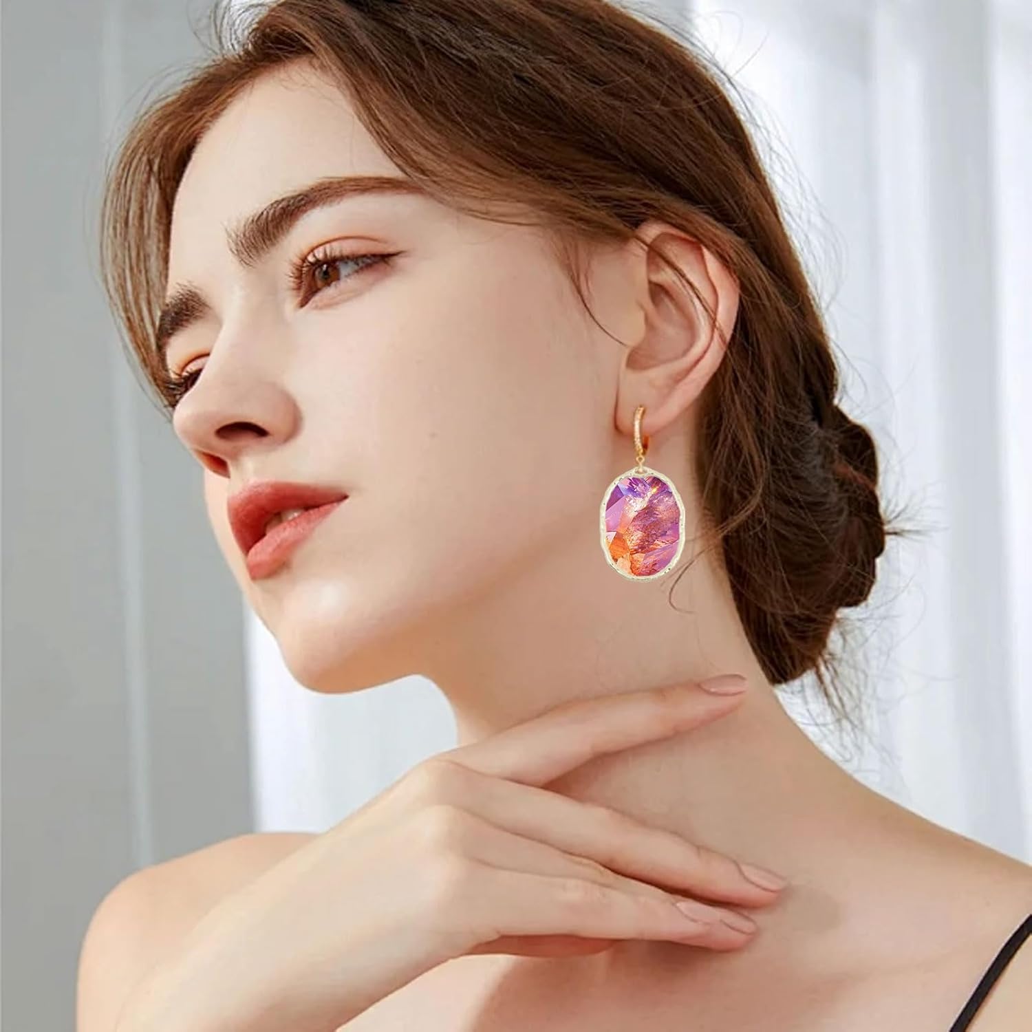 CHGCRAFT 48Pcs 6 Styles Ring Open Back Bezel Pendants Alloy Pendants Bezel Blank Trays Geometric Hollow Frame Charms For DIY UV Resin Epoxy Resin Pressed Flower Jewelry - Image 7