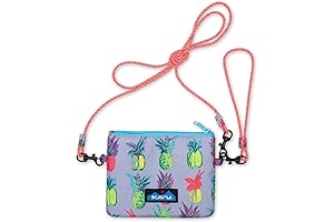 Kavu Bingo Crossbody Wallet with Rope Strap in Pineapple