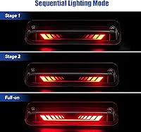 Vista 2 de Tercera 3 luz de freno para Ford F150 2004-2008, Ford Explorer Sport Trac06-08 Lincoln Mark LT - Lámpara trasera trasera de cabina central, lente