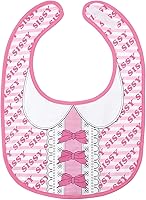 Vista 1 de Littleforbig Babero de algodón impermeable para adultos con cierre de velcro ajustable, bonito en rosa