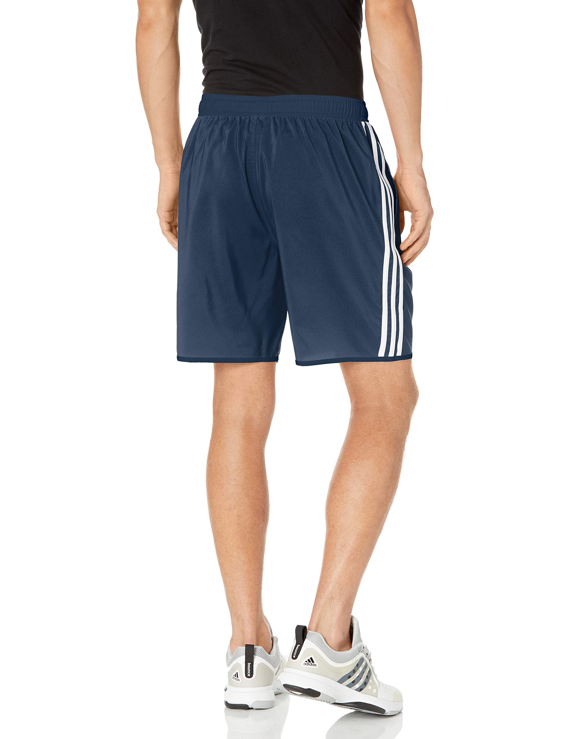 adidas mens 3-Stripes CLX Swim Shorts Crew Navy/White Medium