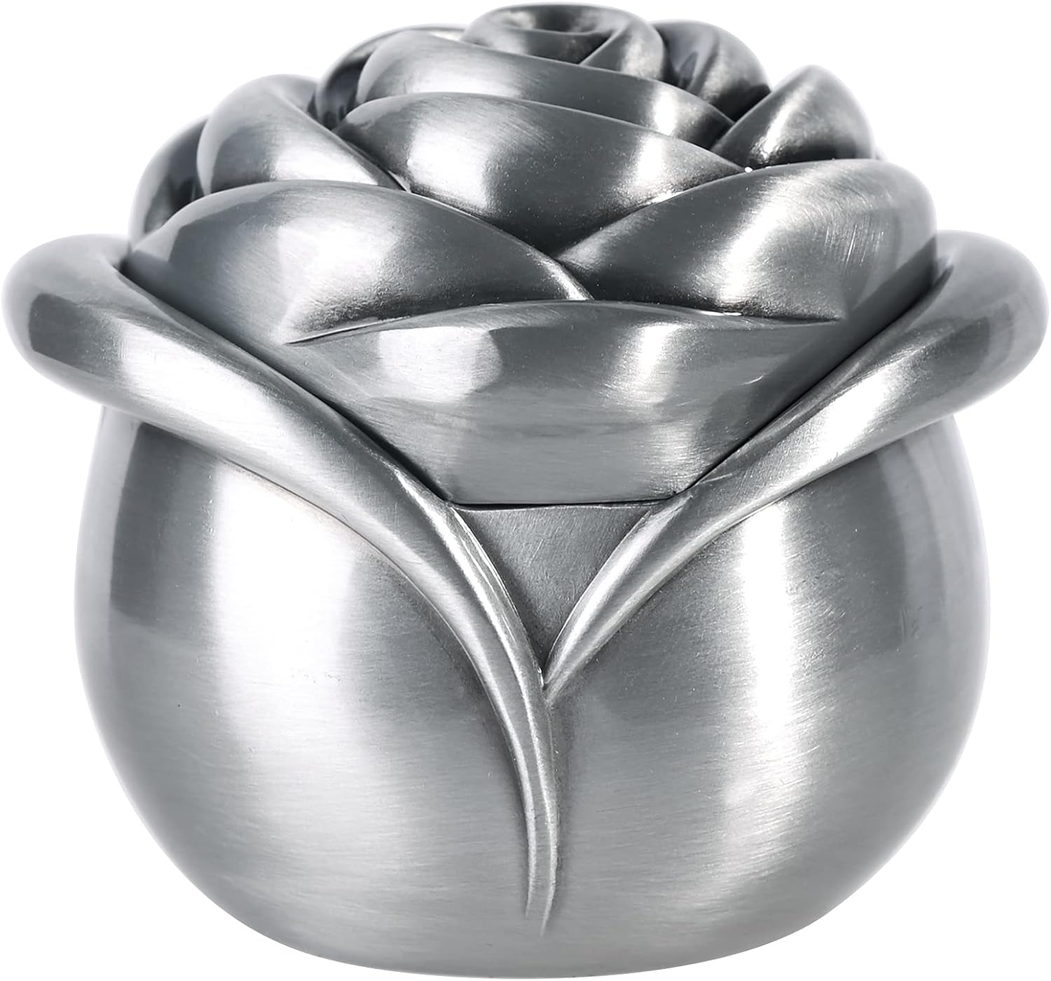 INFINIONLY Jewelry box for women Zinc alloy jewelry box, vintage rose jewelry box, classic rose flower jewelry storage box