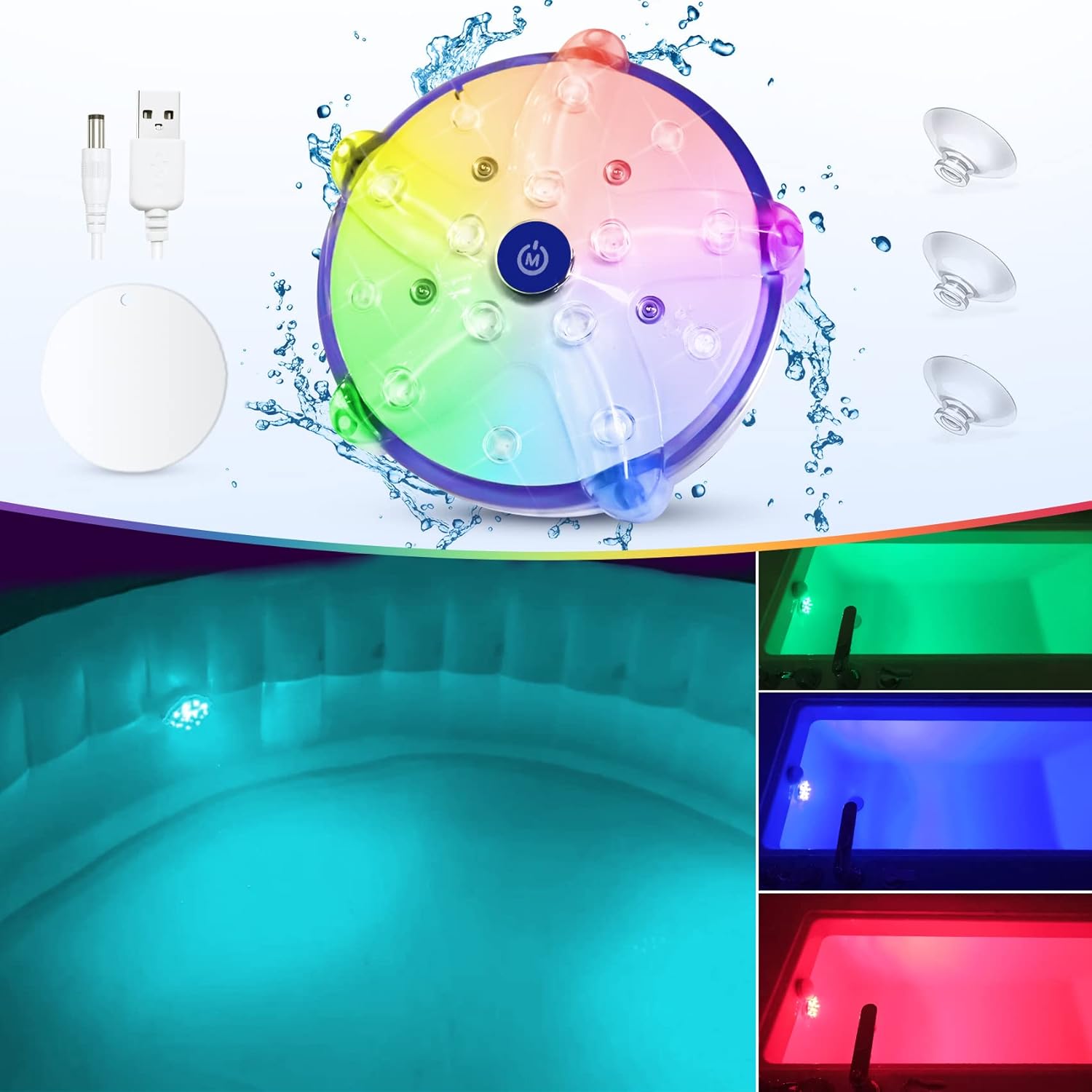 DeeprBetter Rechargeable Floating Pool Lights for Above