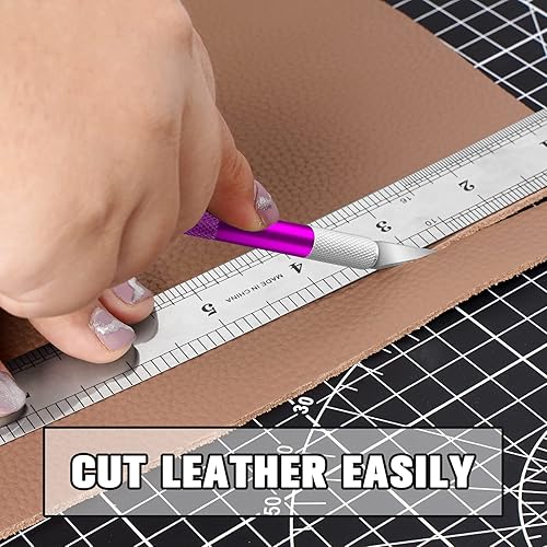 Miniatura 3 de DIYSELF Paquete de 2 cuchillos Exacto para manualidades, cuchillo de precisión Exacto, cuchillo de pasatiempo para modelos, cuchillo de manualidades