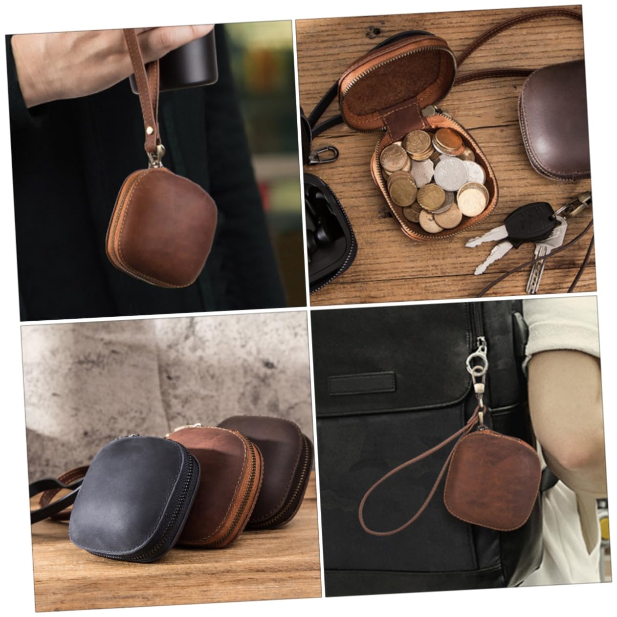 Operitacx Estuche Protector para Auriculares Funda De Cuero Compatible Profesionales para Almacenamiento y Viaje Protege Dispositivos