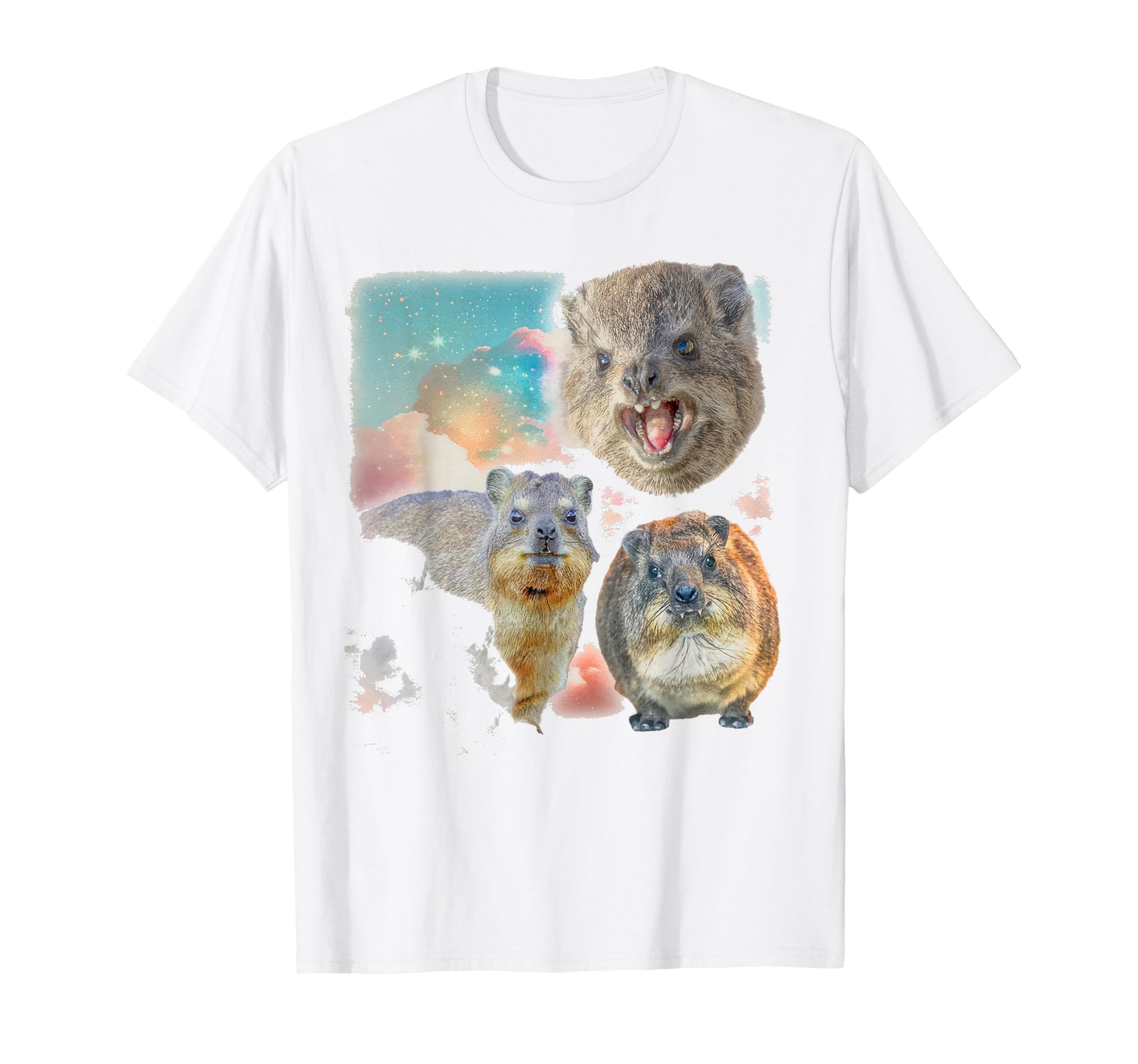 Retro Animal Hyrax Vintage UglyHyrax Vintage Ugly Funny Meme Retro Animal T-Shirt