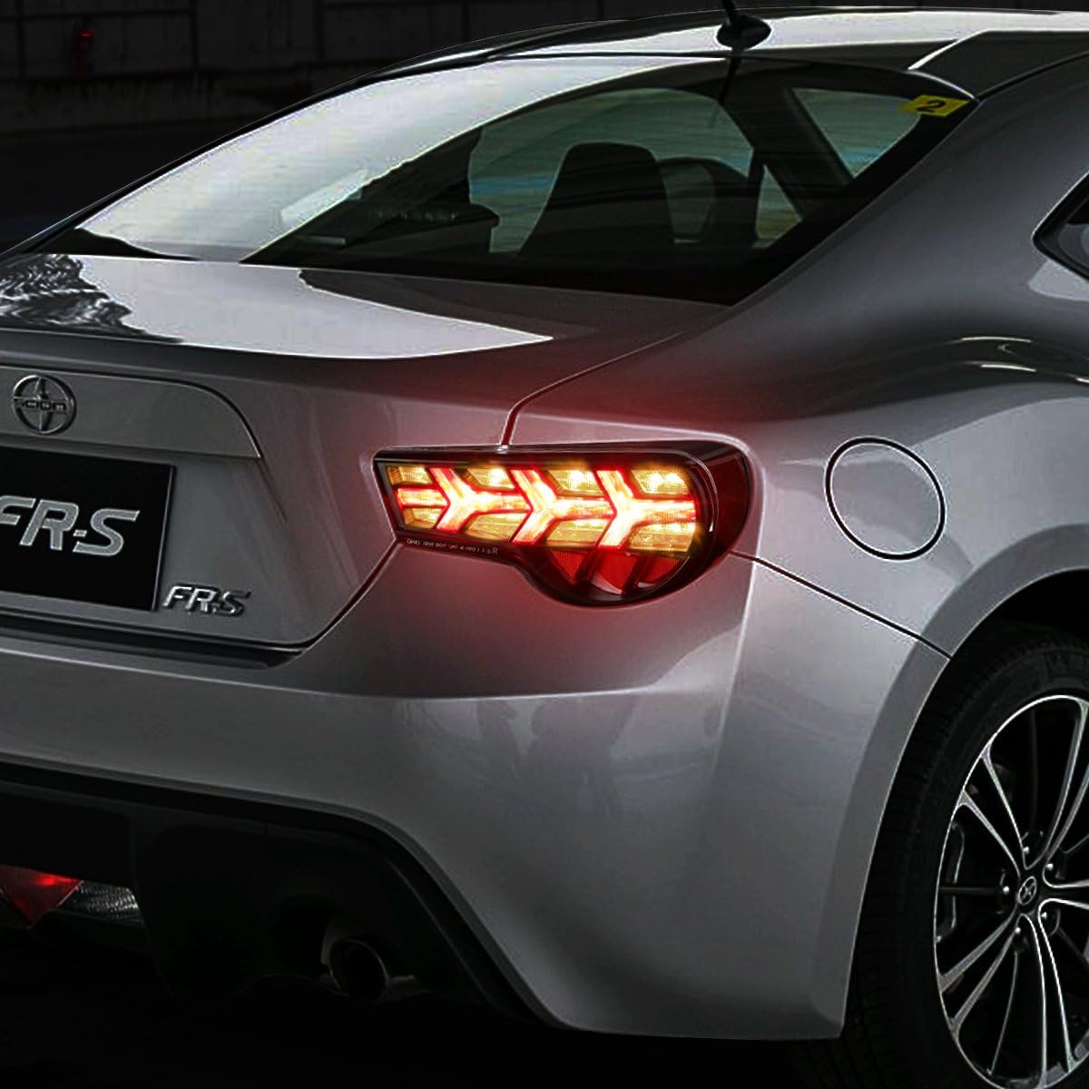 DNA MOTORING TL-LED-FED-3 LED Tail Light Assembly Driver & Passenger Side [Compatible with 13-16 FR-S / 13-21 BRZ / 17-20 86]
