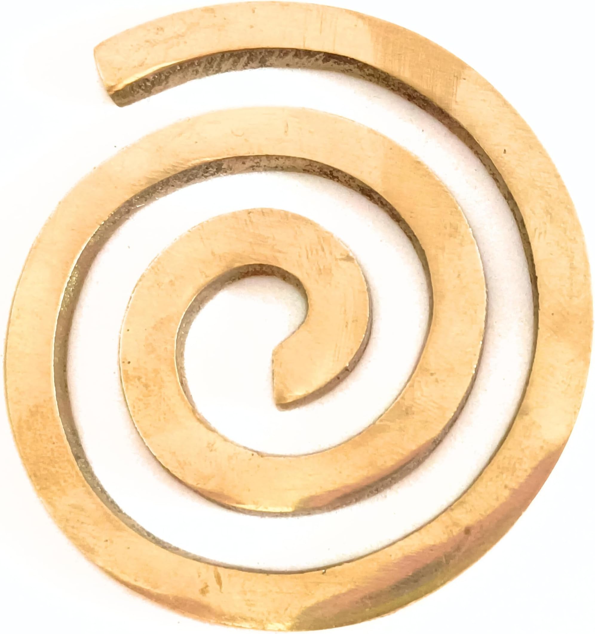 Jet Brass CHOKUREI Coil Vastu Helix Energy Protection and Prosperity Approx Length- 2.8 Inch Width- 2.5 Inch Height- 0.5 cm