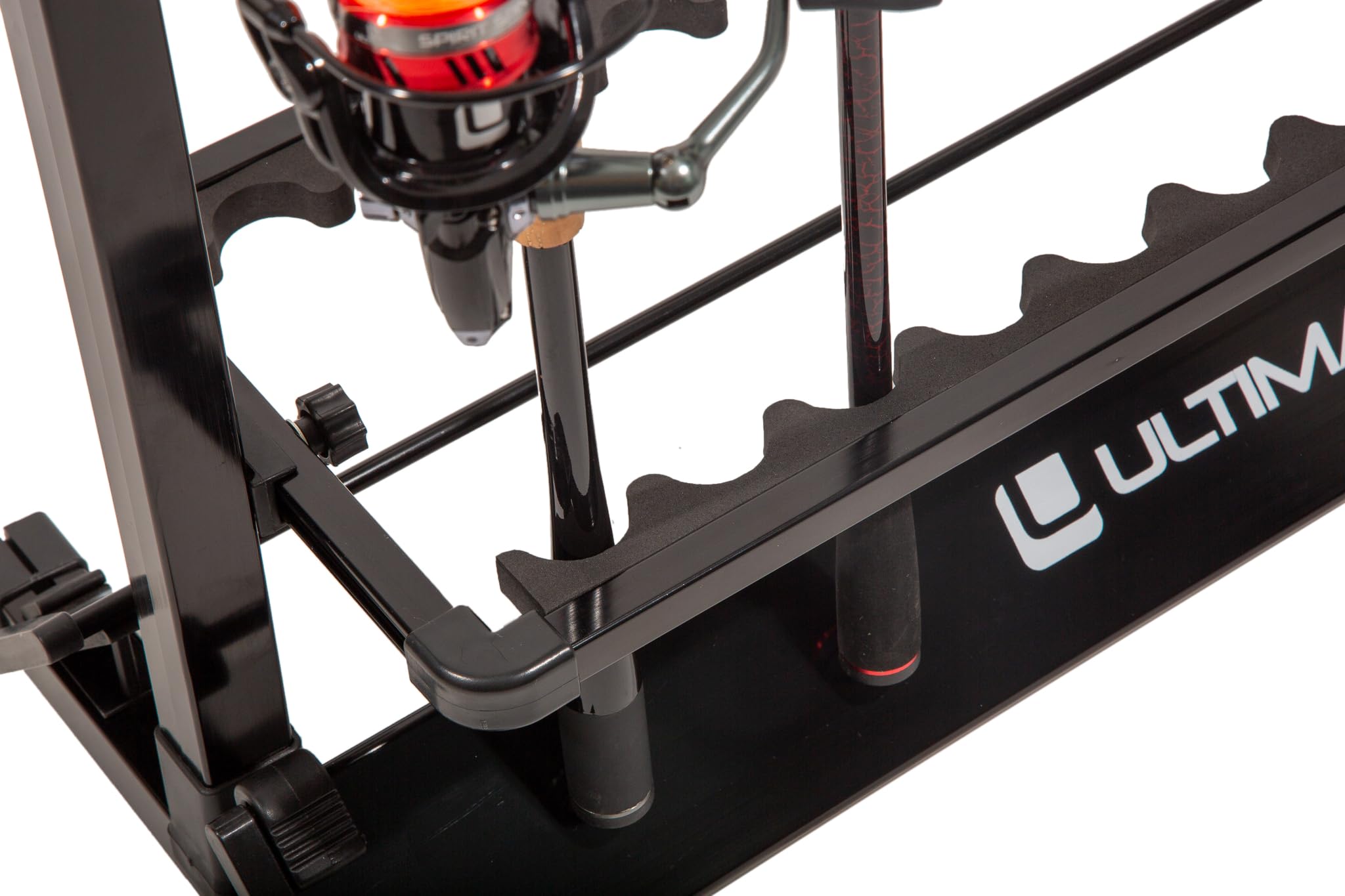 Ultimate Présentoir Pour Cannes Aluminium Rod Rack Black 24 Cannes - Rangement Canne A Pêche
