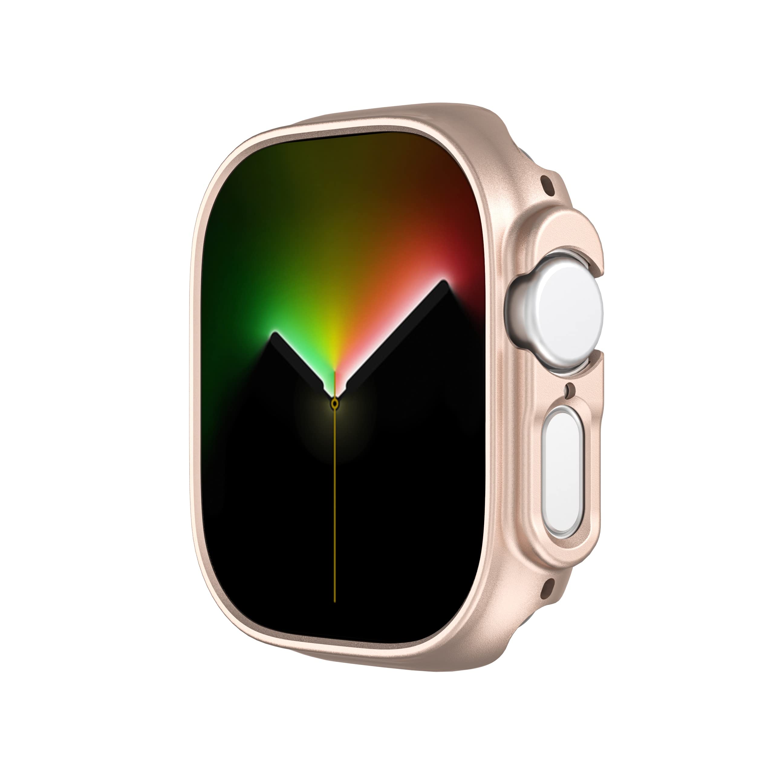 Cadre de protection Apple Watch Ultra fini or rose en polycarbonate rigide